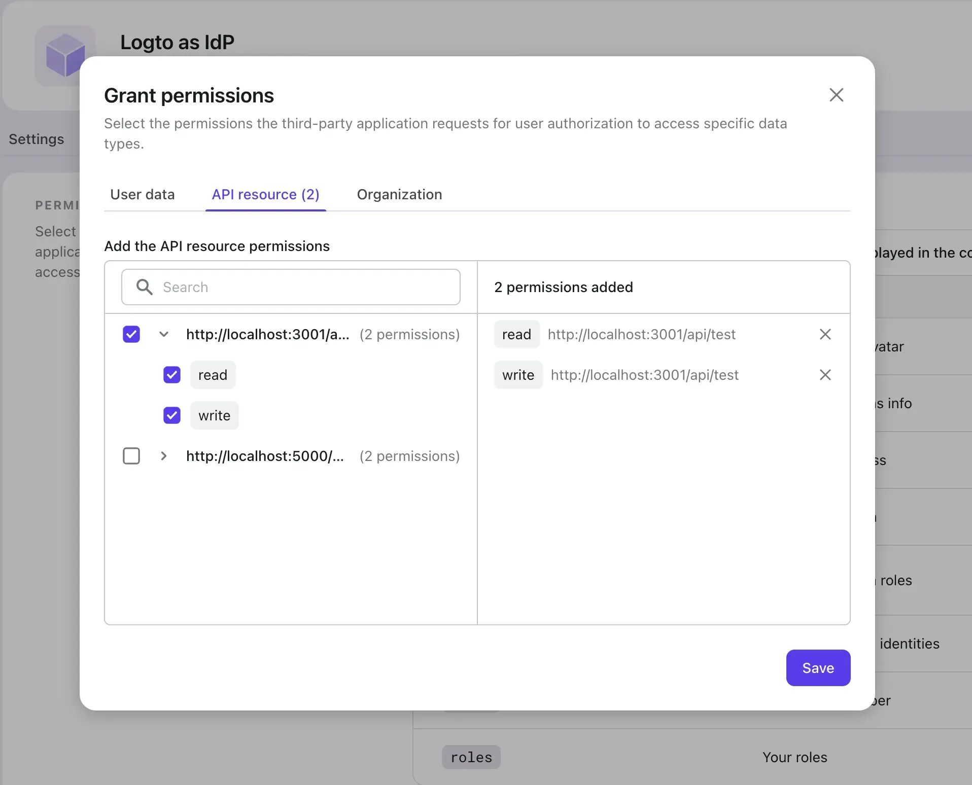 api resource permissions