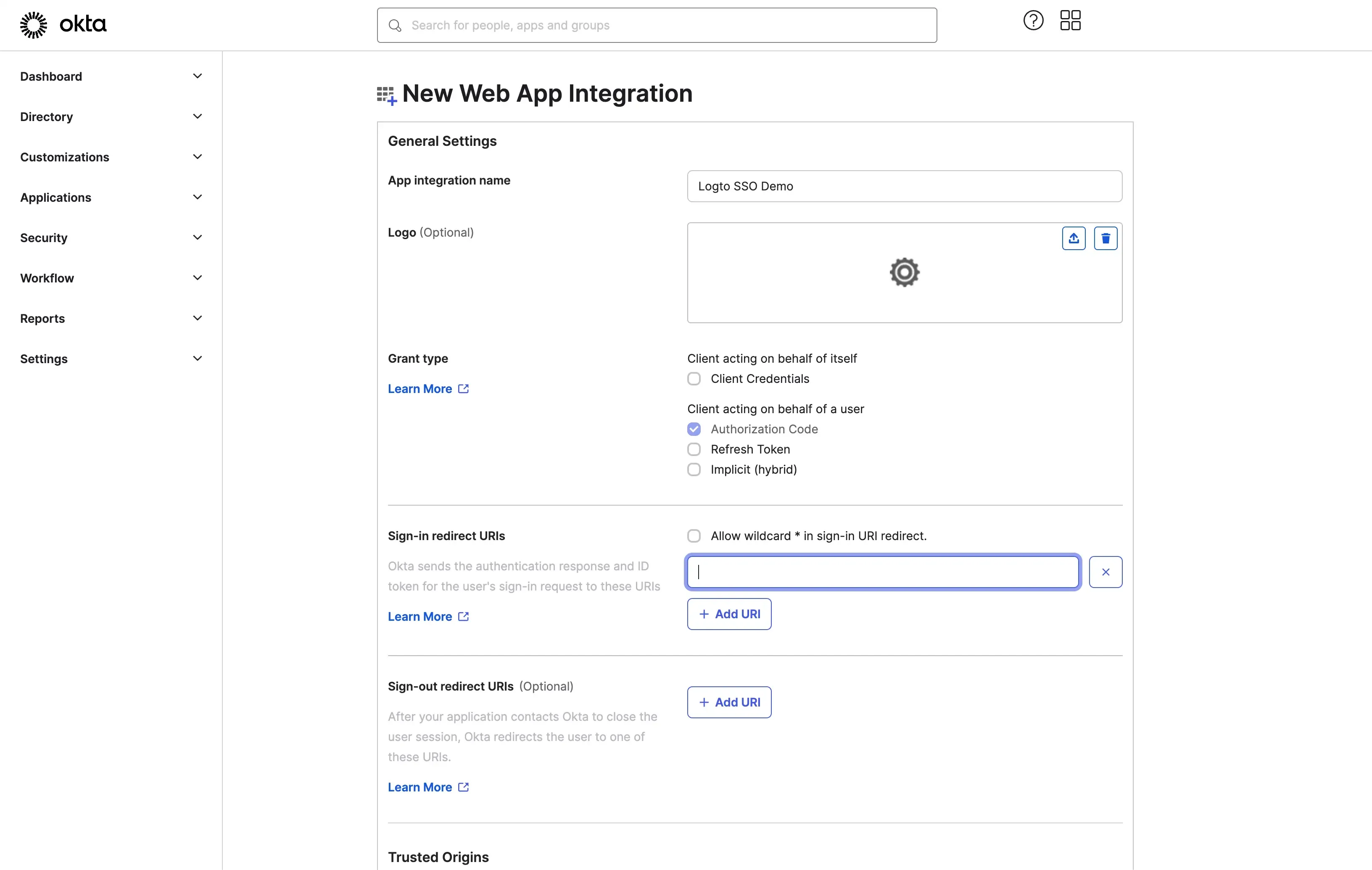 Impostazioni Applicazione