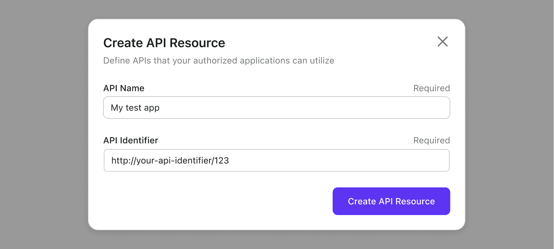 API-Ressource erstellen