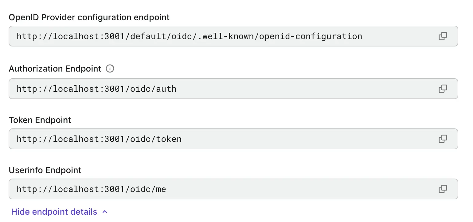 endpoint details