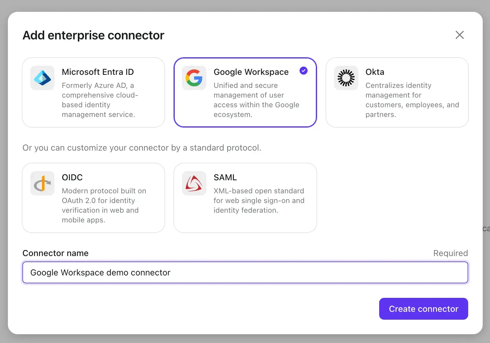 connecteur okta