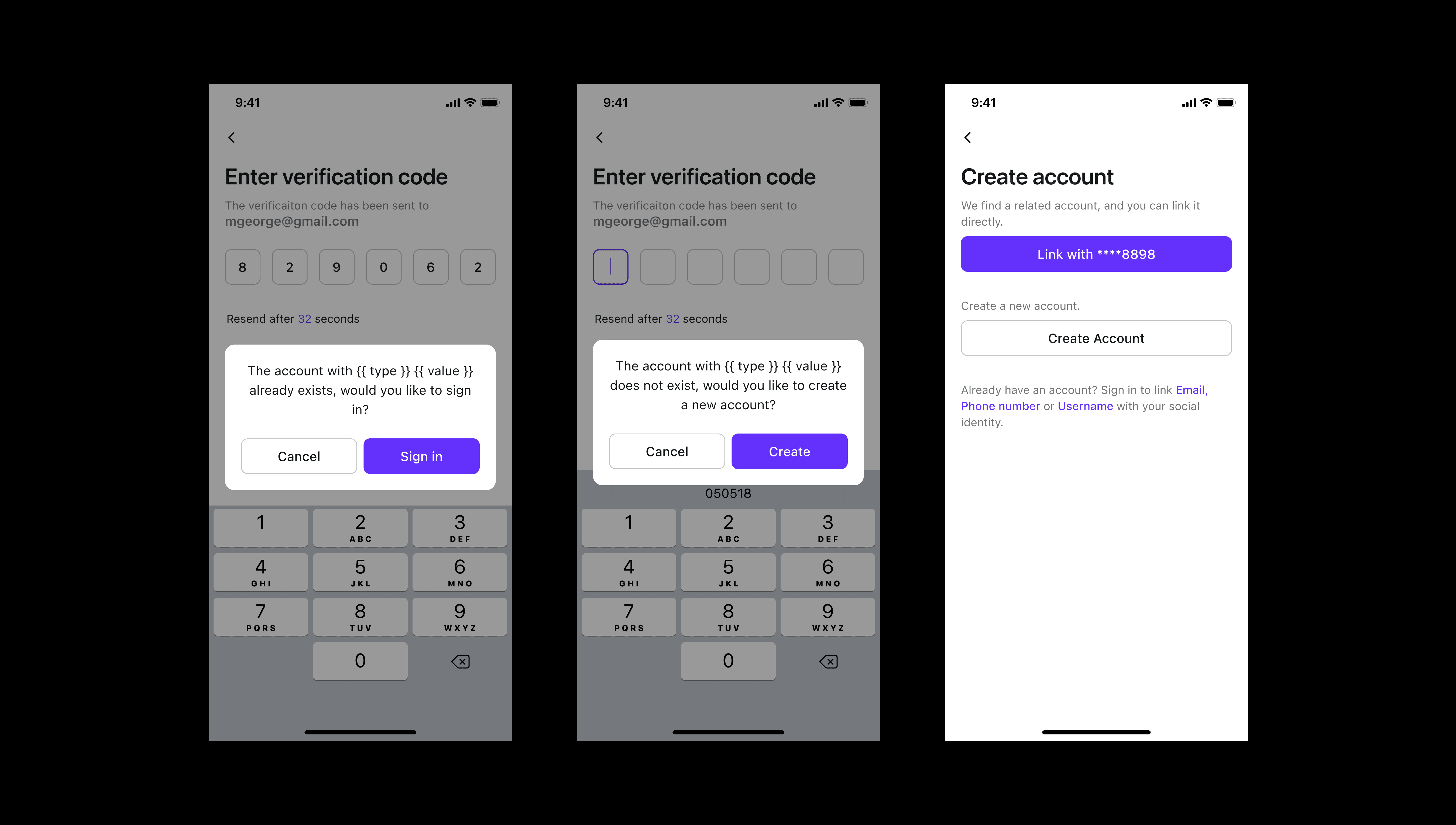 Mobile sign-in