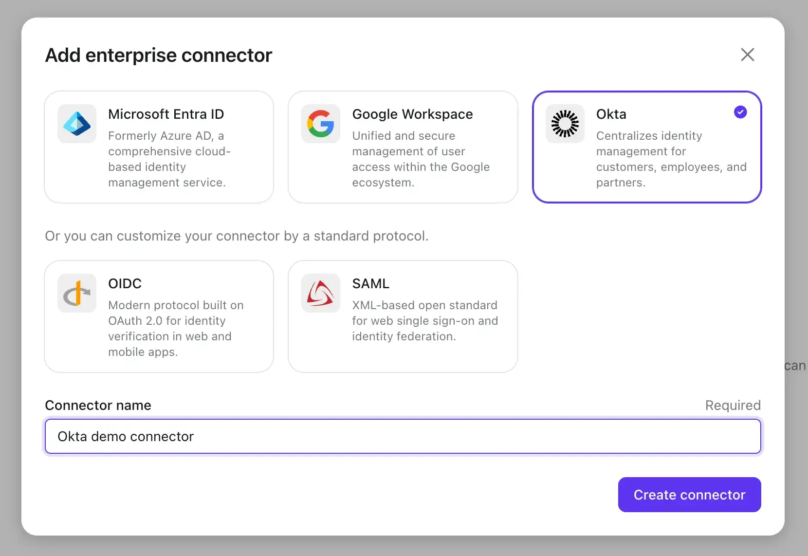 okta connector